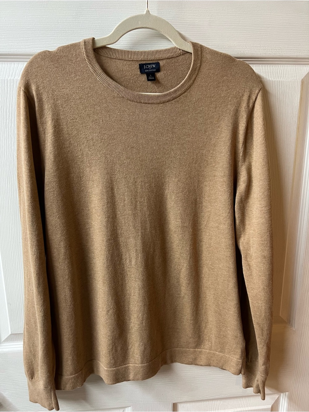 J. Crew Women's Crewneck Sweater in Camel